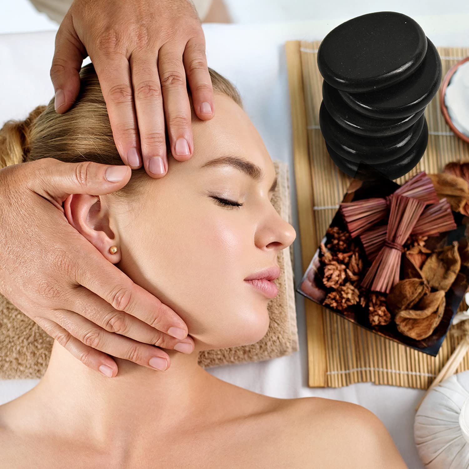 Amazon.co.jp: June Fox ホットストーンズ マッサージセット 6個パック